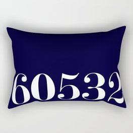 60532 Navy zipcode Rectangular Pillow