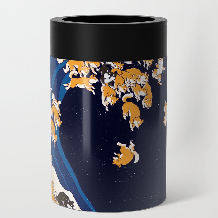 Shiba Inu The Great Wave in Night Can Cooler
