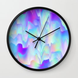 Abstract Aurora Borealis - Holographic Look Wall Clock