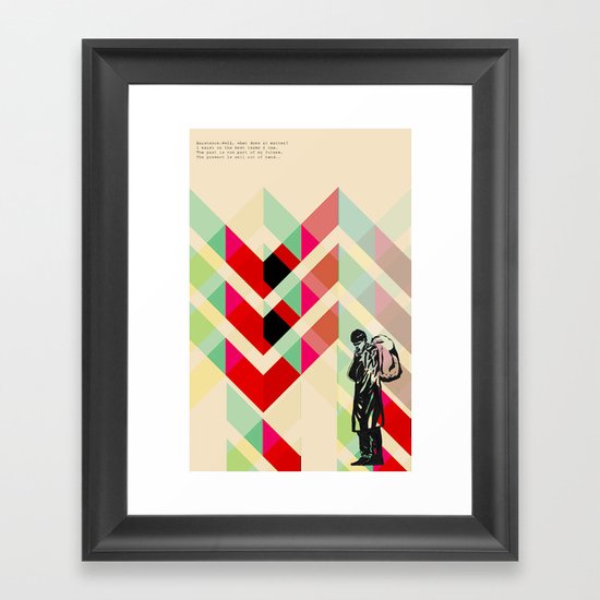 Ian Curtis from Joy division Framed Art Print
