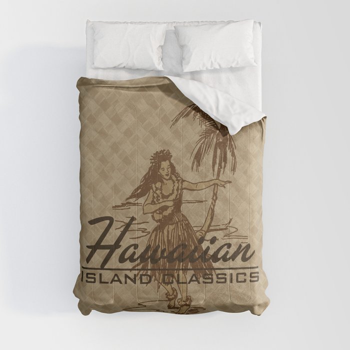 Tradewinds Hawaiian Island Hula Girl Comforter