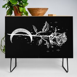 Occult Moon Rose Witchcraft The Witch Vintage Gothic Style Goth Credenza