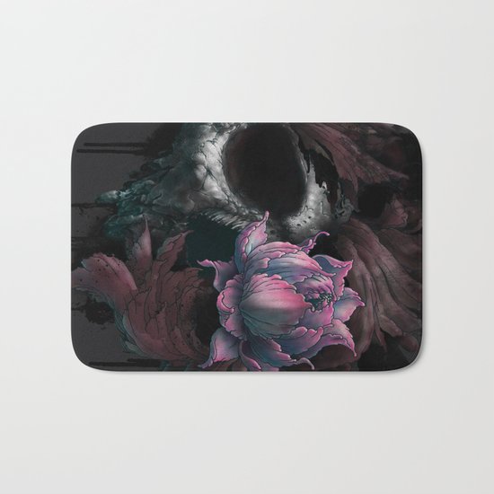 Death Blooms Bath Mat