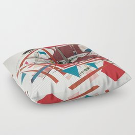 The House- Modern Abstract  Floor Pillow