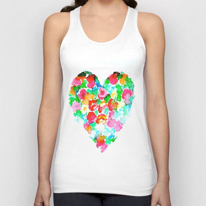 Floral Heart#3  Tank Top