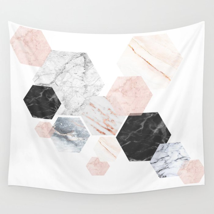 Lost in Marble Wall Tapestry