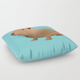 Capybara Polygon Art Floor Pillow