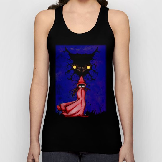 Little Red Riding Hood Watercolor/Pen&ink/Acrylic Unisex Tank Top