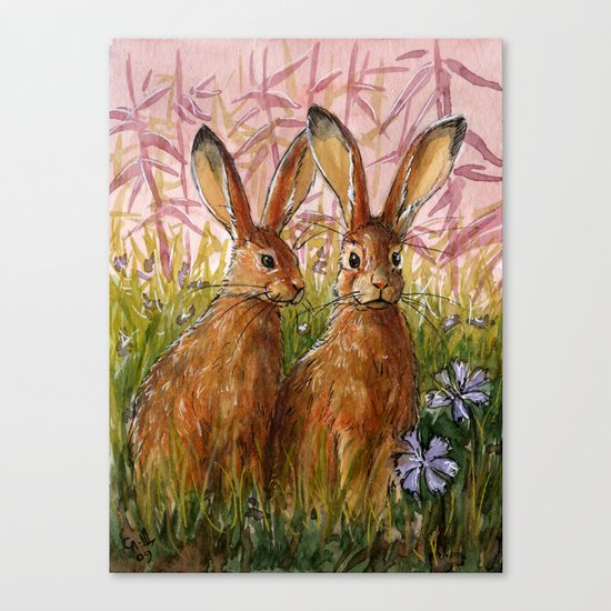 Happy Bunnies A0072 Canvas Print