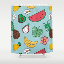 Tropical Fruits Shower Curtain