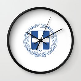 Coast of arms of Greece Wall Clock