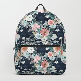BANKED Floral in INDIGO Backpack