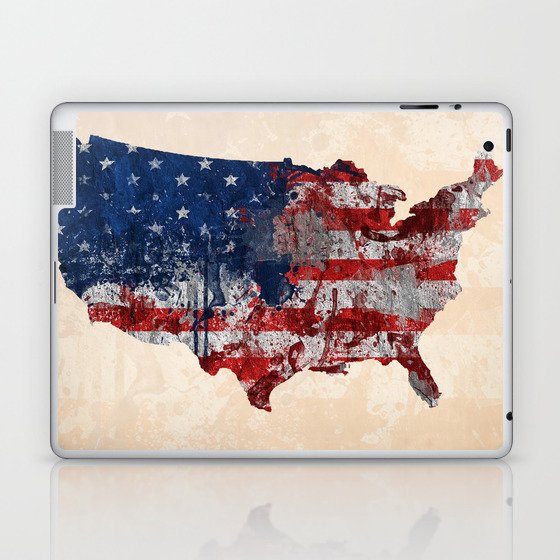 United States Map Flag Laptop & iPad Skin
