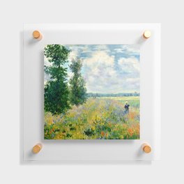 Claude Monet "Poppy Field, Argenteuil" Floating Acrylic Print