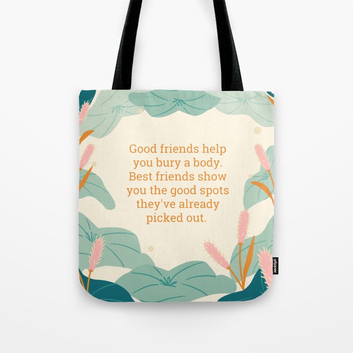 True crime and good friends Tote Bag