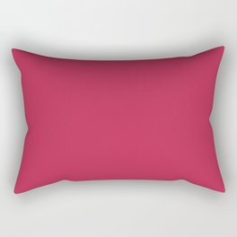 Viva Magenta solid color Rectangular Pillow