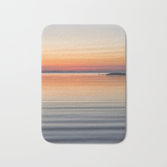 Ripples sea and sky Bath Mat