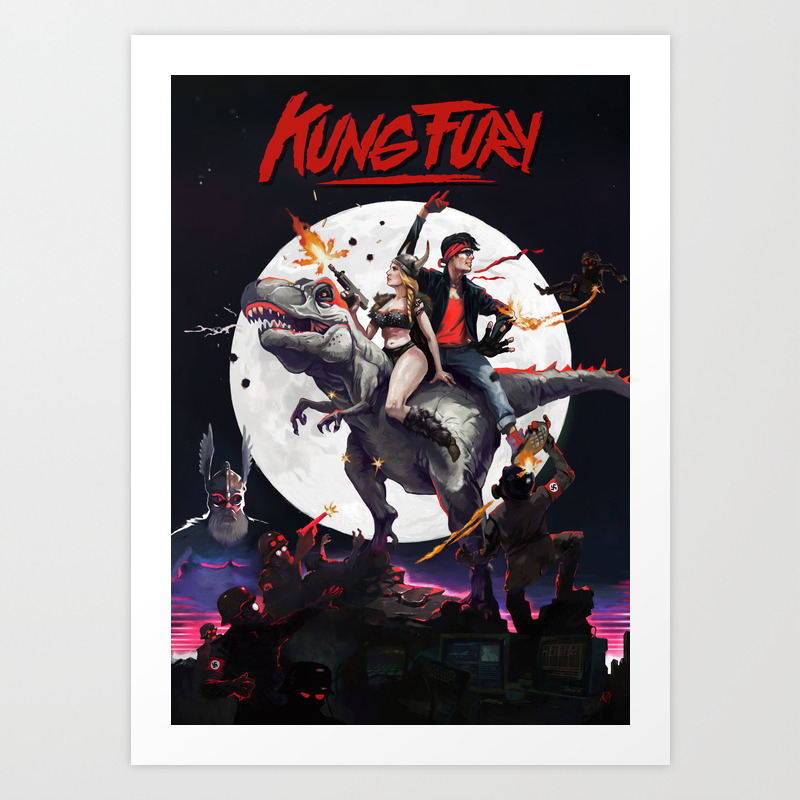 KUNG FURY Movie Poster HD Canvas Art Print 12 16 20 24/" Sizes 2015