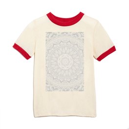 Mandala Soft Gray Kids T Shirt