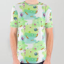 Candy (green/blue) All Over Graphic Tee