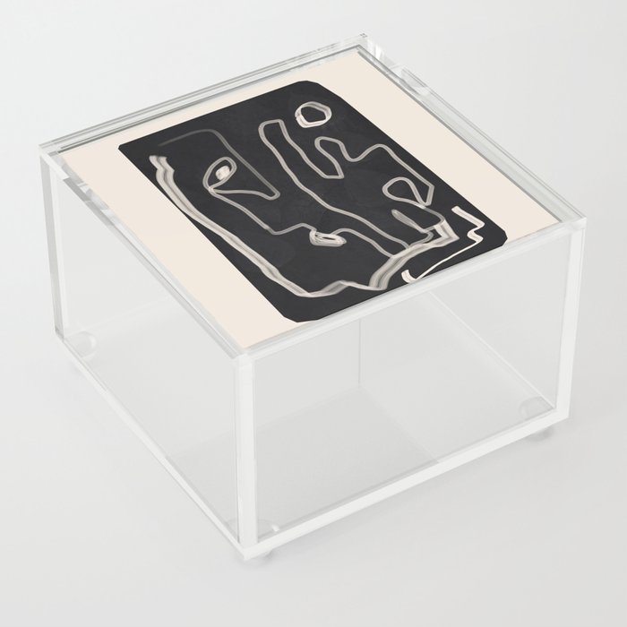 Abstract Loose Line 2 Acrylic Box