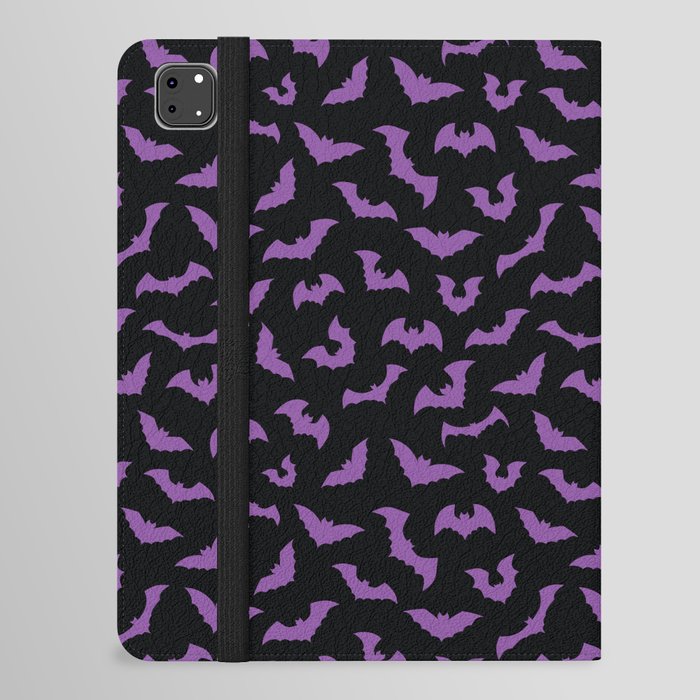 Pastel goth purple black bats iPad Folio Case