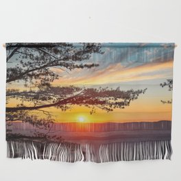 Sunset Rock Lookout Mountain Wall Hanging