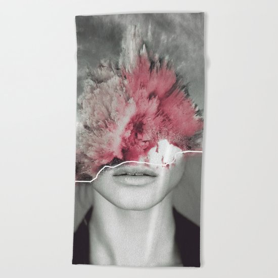 Explosion Beach Towel