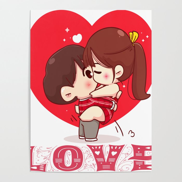 Creative T-shirt design expressing love Poster