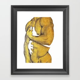Echoes - NOODOOD painting (gold doesn't print shiny) Framed Art Print