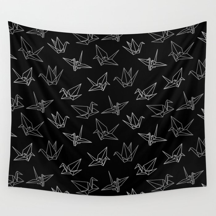 Paper cranes Wall Tapestry