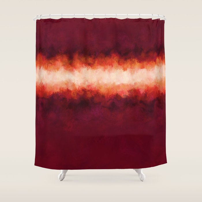 Burgundy Wine Fire Shower Curtain By Katherinefriesen Society6