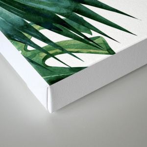 Simply Island Palm Leaves Canvas Print