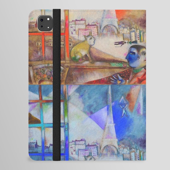 Marc Chagall, 1913, Paris par la fenêtre (Paris Through the Window), oil on canvas, alternate 4