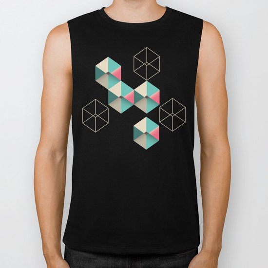 Empty cubes Biker Tank