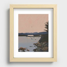 Monterey Harbor Landscape Recessed Framed Print