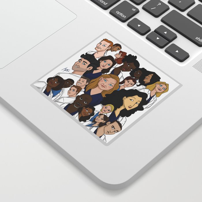 Grey S Anatomy Sticker By Isaqueareas Society6