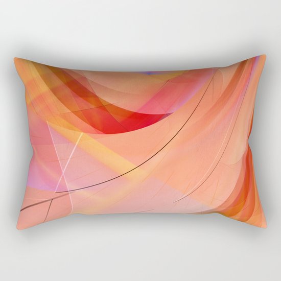 pattern orange abstract no. 3 Rectangular Pillow