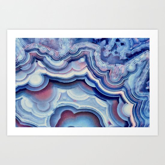 Agate lace Art Print