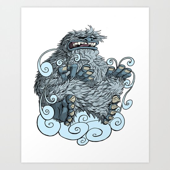 Yeti Art Print