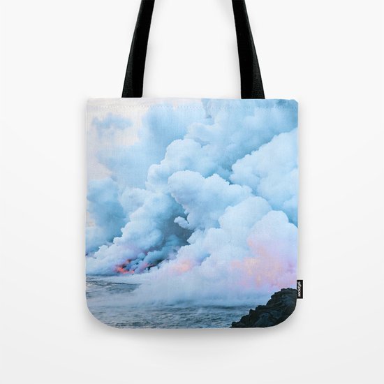 Pastel volcano smoke Tote Bag