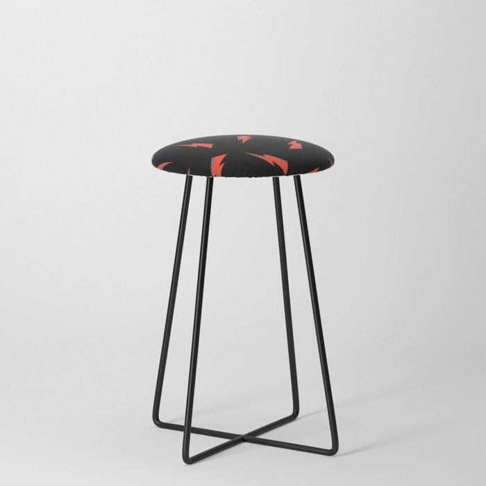 Bolts - Dark Background Counter Stool