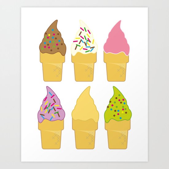 Ice Cream Addiction Art Print