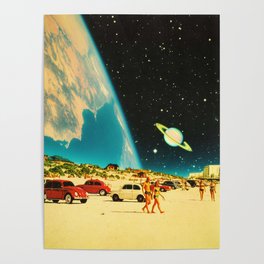 Galaxy Beach Poster