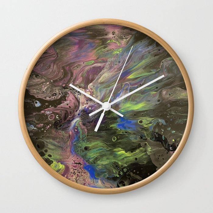 Cool as a Peacock Wall Clock