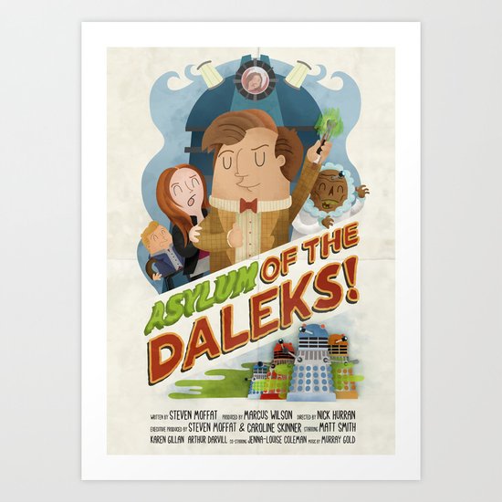 Doctor Who - Asylum of The Daleks! Art Print