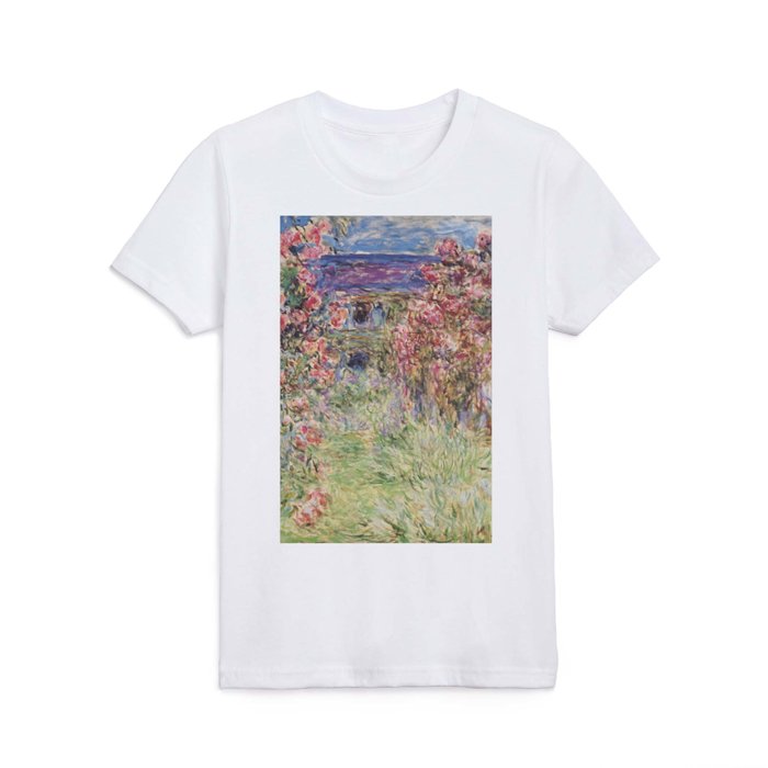 Claude Monet The house in the roses Kids T Shirt