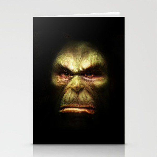 Orc face Stationery Cards