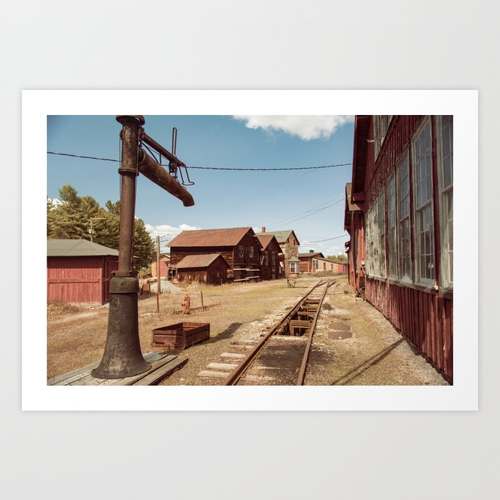 Siding Leading to Roundhouse Past Machine Shop East Broad Top Pennsylvania Art Print