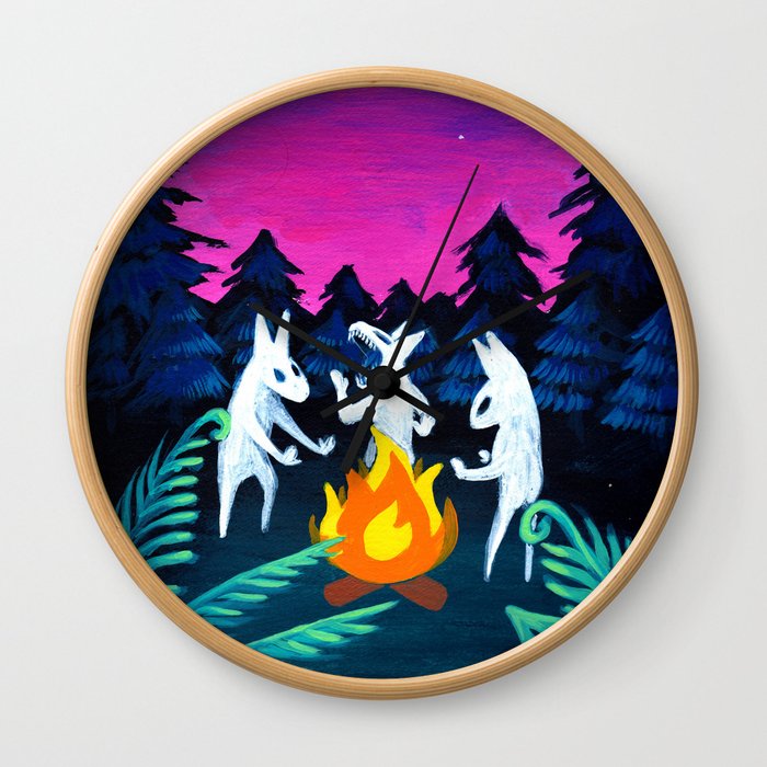 Campfire Howlers Wall Clock